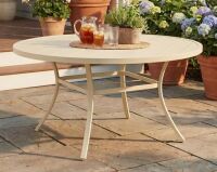 Lark Manor Lark Manor Balery 10-Person 60" W Steel Patio Dining Table New in Box $499