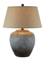 Corvida 27.5 in. H Table Lamp - Grey Rust Frost Hydrocal New In Box $399