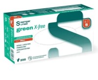 Sempersure Green X-free Nitrile Exam Glove, Powder Free Textured, Small, 200/Box New In Box