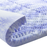 Dreamsmith Queen 3-Inch 7-Zone Cooling Gel Memory Foam Mattress Topper Plush PressurRelief, Body-Contouring Comfort, CertiPUR-US Certified Foam, OEKO-TEX Certified, Purple, No Cover New In Box $199
