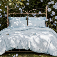 Bedsure Full Size 3-Piece 3D Puffy Jacquard Embroidery Bedding Comforter Set $199