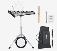 VEVOR 30 Note Glockenspiel Xylophone Bell Kit, Professional Percussion Instrument Set with Mallets, Drum Sticks, Music Stand, 8" Practice Pad, Adjustable Stand and Carrying Bag for Students & Adults New In Box $299