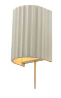 Novogratz Globe 1-Light Cream Plug-In or Hardwire Wall Sconce New In Box $199