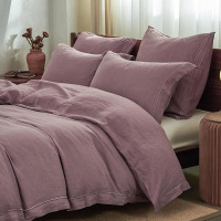 Simple&Opulence King Size 3-Piece 100% Linen Duvet Cover Set $299