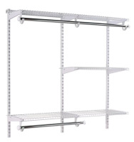 Rubbermaid Configurations 4-8 Feet Custom DIY Closet Organizer Kit, White New In Box $499