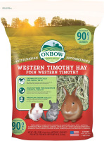 Oxbow Western Timothy Hay, Rabbit & Guinea Pig Hay, High Fiber, USA, 90 oz New