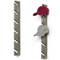 Gracie Oaks Mahoning Solid Wood 12 - Hook Wall Hat Rack Organizer (Set of 2) New in Box $99