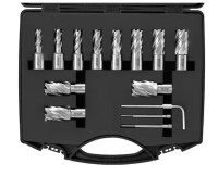 Vevor Annular Cutter Set, Steel 13-Piece Weldon Shank Mag Drill Bits, M2AL HSS, 2 Pilot Pins, Hex Wrench and Portable Case New In Box $299