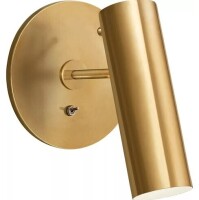 Visual Comfort Signature Collection AERIN Lancelot LED 6.25 inch Hand-Rubbed Antique Brass Pivoting Wall Light New In Box $599