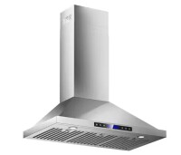 INATECK 36 in. 900 CFM Convertible Wall Mount Range Hood with Remote, Touch Control LCD, Long-term Warranty in Stainless Steel New In Box $499