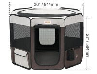 VEVOR Foldable Pet Playpen, 36 inch Portable Dog Playpen, Crate Kennel for Puppy, Dog, Cat, Premium Waterproof 600D Oxford Cloth, Removable Zipper, for Indoor Outdoor Travel Camping Use (Octagon, M) New In Box $89