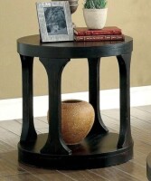 Furniture of America Carrie Antique Black End Table New In Box $399