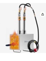 VEVOR Portable Propane Forge, 2 Burner Farrier Forge, 2600? Tool and Knife Making Blacksmithing Gas Forge, Large Capacity Square Stainless Steel Gas Forging Tools and Equipment for Metal Forging New in Box $299