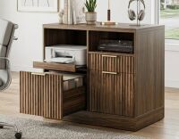 Inbox Zero 32&rdquo; 2 Drawer Lateral Filing Cabinet , Charging Station & Storage New in Box $399