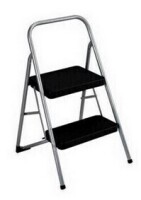 COSCO 2-Step Household Folding Steel Step Stool, ANSI Type 3, 200 lb. Weight Capacity (Platinum) New In Box $99.99