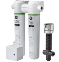 GE GXK285JBL Under Sink Filter System, NSF Certified: Reduce Chlorine & Other Impurities for Better Water, Easy Install, Twist & Lock Design, White $249.99