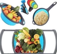 Pensar 11 Pack Collapsible Colander Kitchen Essentials Over the Sink Colander Strainer Basket for Draining Pasta/Vegetable/Fruit in Blue New $79.99