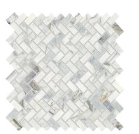 Daltile Stone Decor Fog 11 in. x 12 in. x 10 mm Marble Mosaic Floor and Wall Tile (0.83 sq. ft./Each) New $89.99