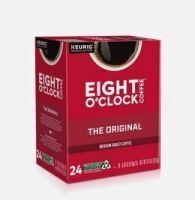 Eight O'Clock Original Medium Roast Coffee Pods - 24ct Best by 6/2023 New In Box